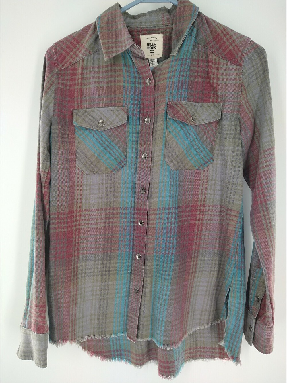 billabong Flannel Shirt Women's XS 066